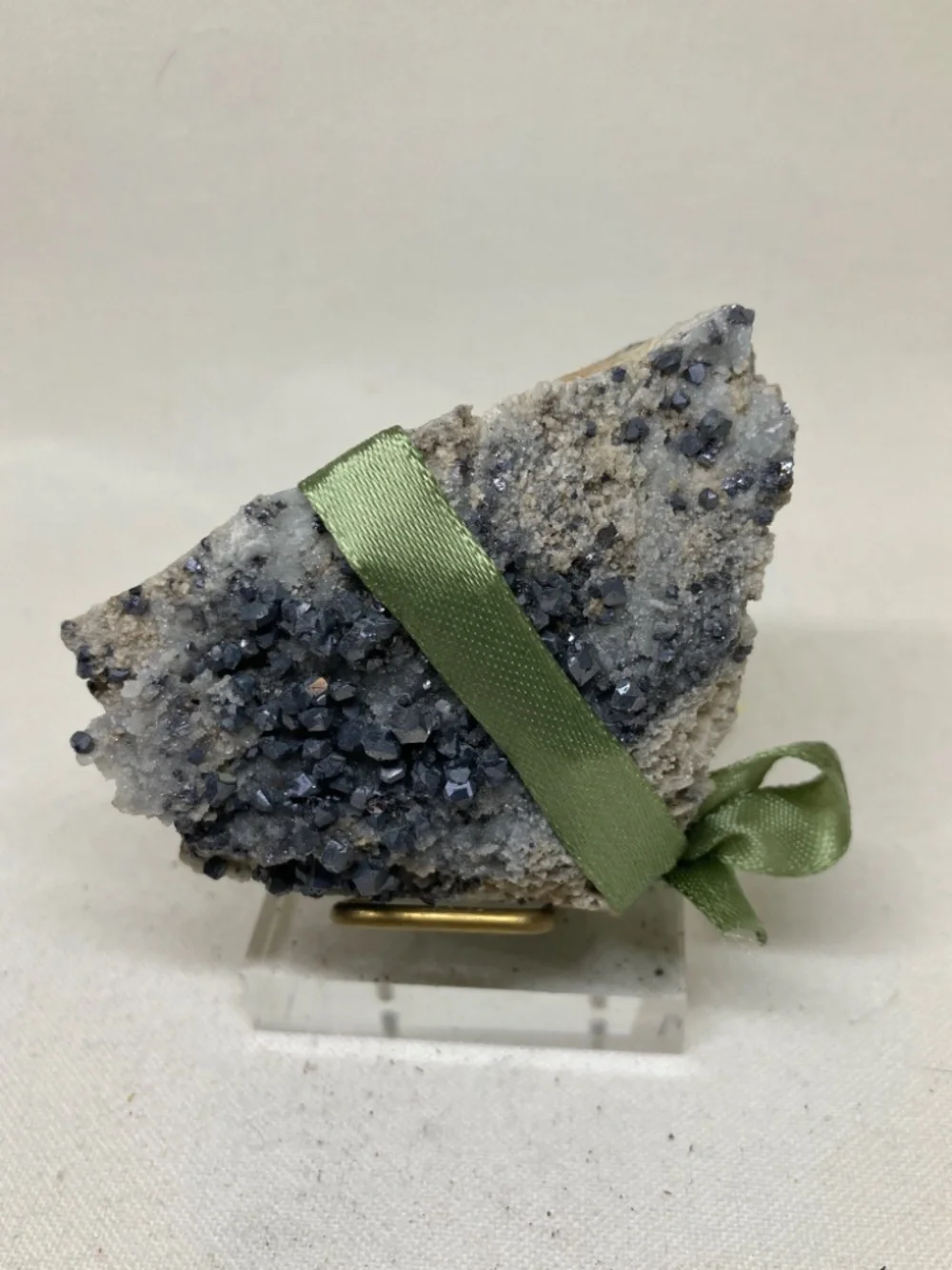 Beautiful, Rare and Unique Lead crystal specimen with acrylic display stand